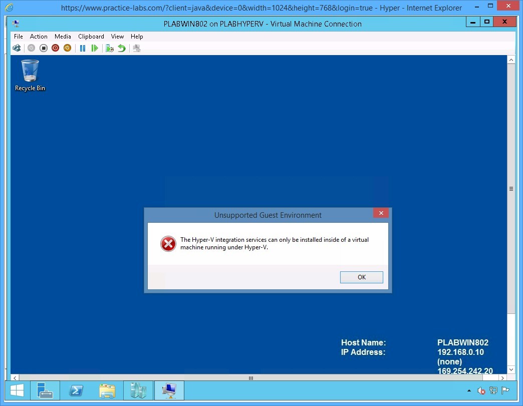 Figure 2.9 Screenshot of the device PLABHYPERV